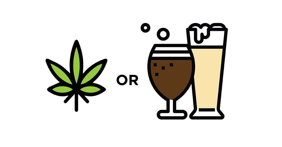 According to Valens x Resonance's The Future of Cannabis Report, almost two-thirds (63%) of Canadian cannabis users think cannabis is healthier and has less side effects than alcohol. What is your sentiment? Tell us below. 👇 
#cannabis #cannabisvsalcohol #valens