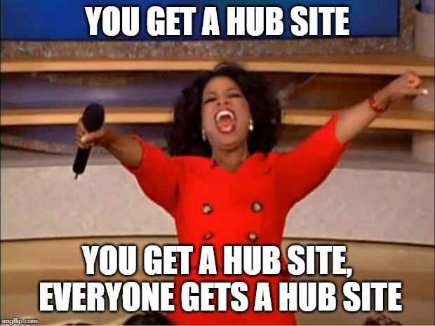 #SharePoint hubs limited raised from 100 to 2,000 

Hubs enable connecting related sites together to create a shared navigational and content experience. #SPC19