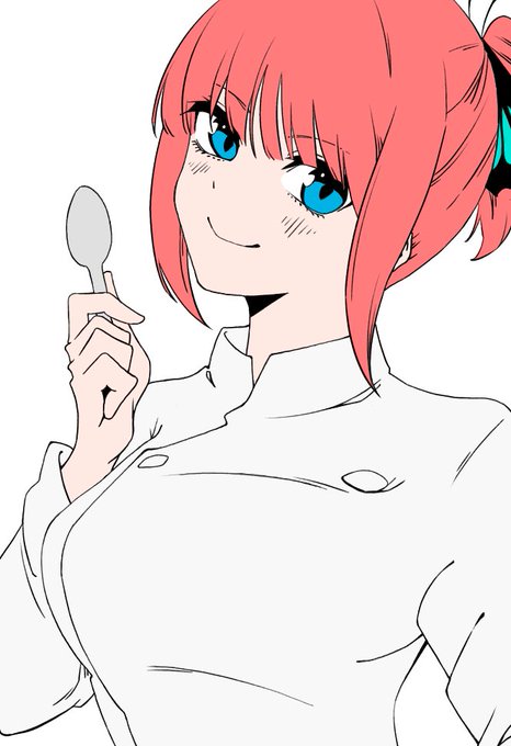 ニケさんがTwitterに投稿した中野二乃(五等分の花嫁)のイラスト。