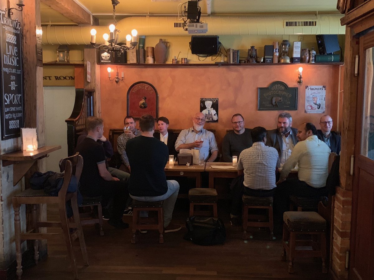ZYK95's tweet photo. Now the #SAPstammtisch Aarhus is now declared open. https://t.co/PDxk2K9Bv3