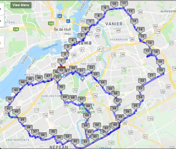 R4HHOttawa's tweet photo. 7 weeks, 7 research teams, 70 kilometers... and we have completed the @HeartInstitute logo! But we aren't finished just yet! Come out and support #R4HHOttawa at the @OttawaMarathon this Sunday May 26th! https://t.co/0ECwvfPFB1