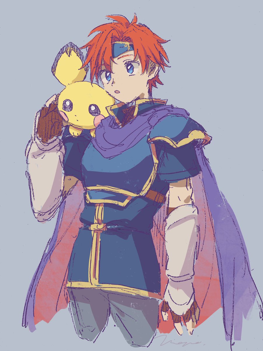 ロイ(ファイアーエムブレム) 「ずっと描きたいと思ってたロイピチュ 」|ﾒﾎﾟのイラスト