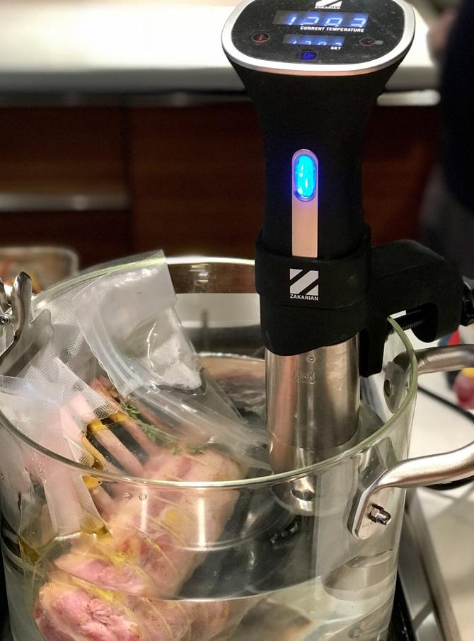 gzchef's tweet image. My #ProForHome Sous vide allows for dinner made easy! No waste, no smell and cooks perfectly every time. Who else wants to give it a go? Tap the link in my bio to shop my entire collection. Sous vide accessories are available for purchase too!
