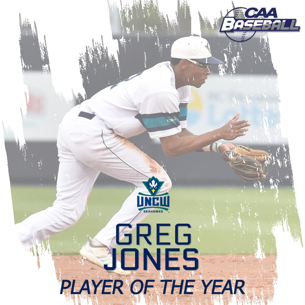 CAASports's tweet photo. Handing out #CAASports Baseball Player of the Year to @UNCWBaseball's Greg Jones 

📰 https://t.co/8Ej7M7BYEI https://t.co/1mPsfIAXtz