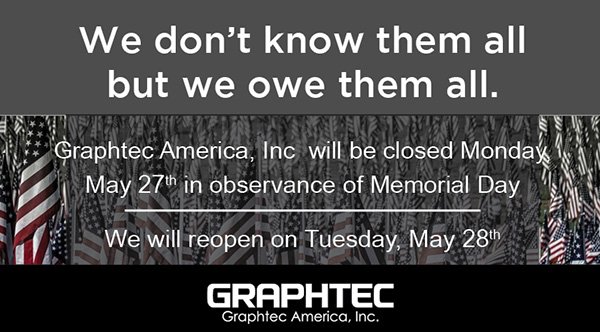 "Thank you" to all our service men &amp; women. Wishing you &amp; your family a wonderful &amp; safe Memorial Day weekend.