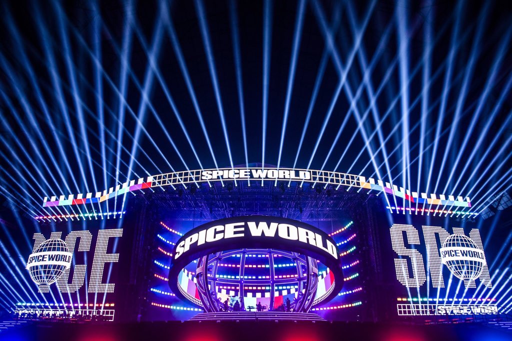 NationRadio's tweet photo. Emma Bunton has uploaded a picture of the stage for Spice Girls: Spice World ahead of them performing at Principality Stadium on Monday!

Who’s got tickets and can’t wait? https://t.co/rZLCi5NCcJ