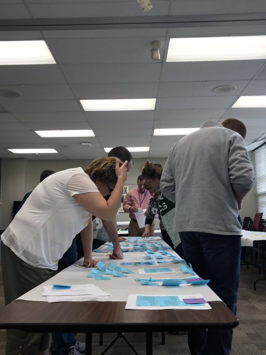 DanKeyser3118's tweet photo. High School Math Teachers digging into math standards: Day 2. Making meaning and setting a vision! @waukeshaschools #sdwmath #PositiveImpact https://t.co/AIGF8B8xJA