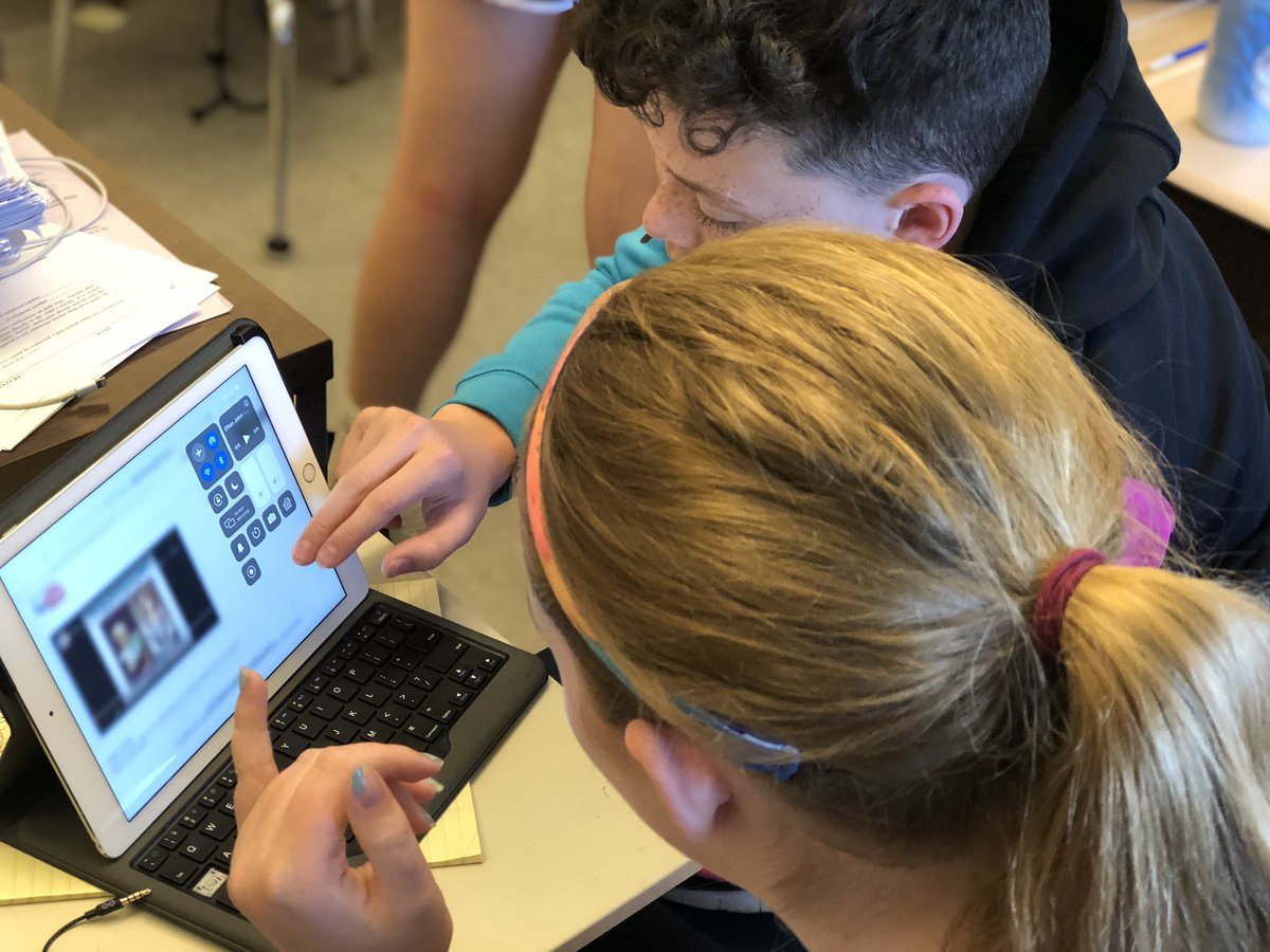 Great problem solving today! Streamlining the best way to incorporate a YouTube track and a student singer, with no background noise, as an audio file for an iMovie. #kutzcougarpride