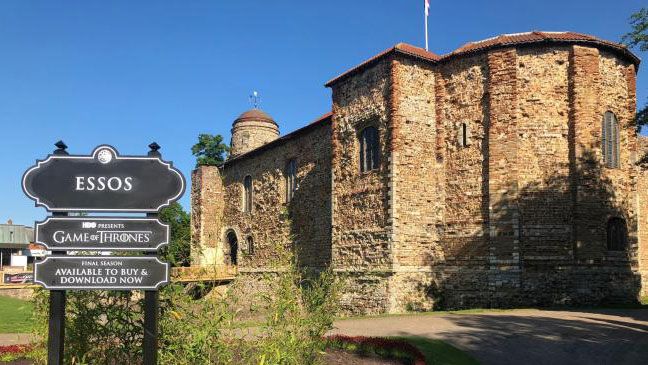 CreativeBloq's tweet photo. Essex gets rebranded as Essos as part of UK-wide #GoTTakeover https://t.co/AaHcNu3oO2 https://t.co/opVpOvp3tK