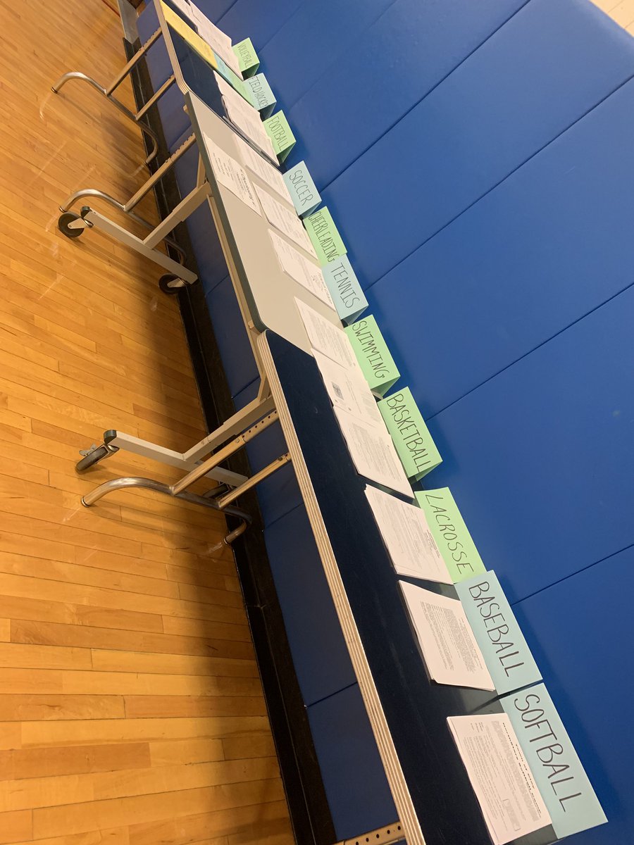 Need summer camp info?? Stop down in the back gym tonight!! @NSyracuseNSJH Evening of excellence!!