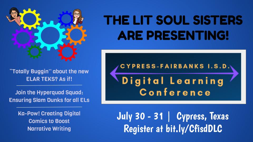 LitSoulSisters's tweet image. See you guys tomorrow, @CyFairEdTech and #CFISDDLC! We can&apos;t to learn from so many amazing techy lovers and show what we&apos;re been working on lately!  #edutech #LITlearning