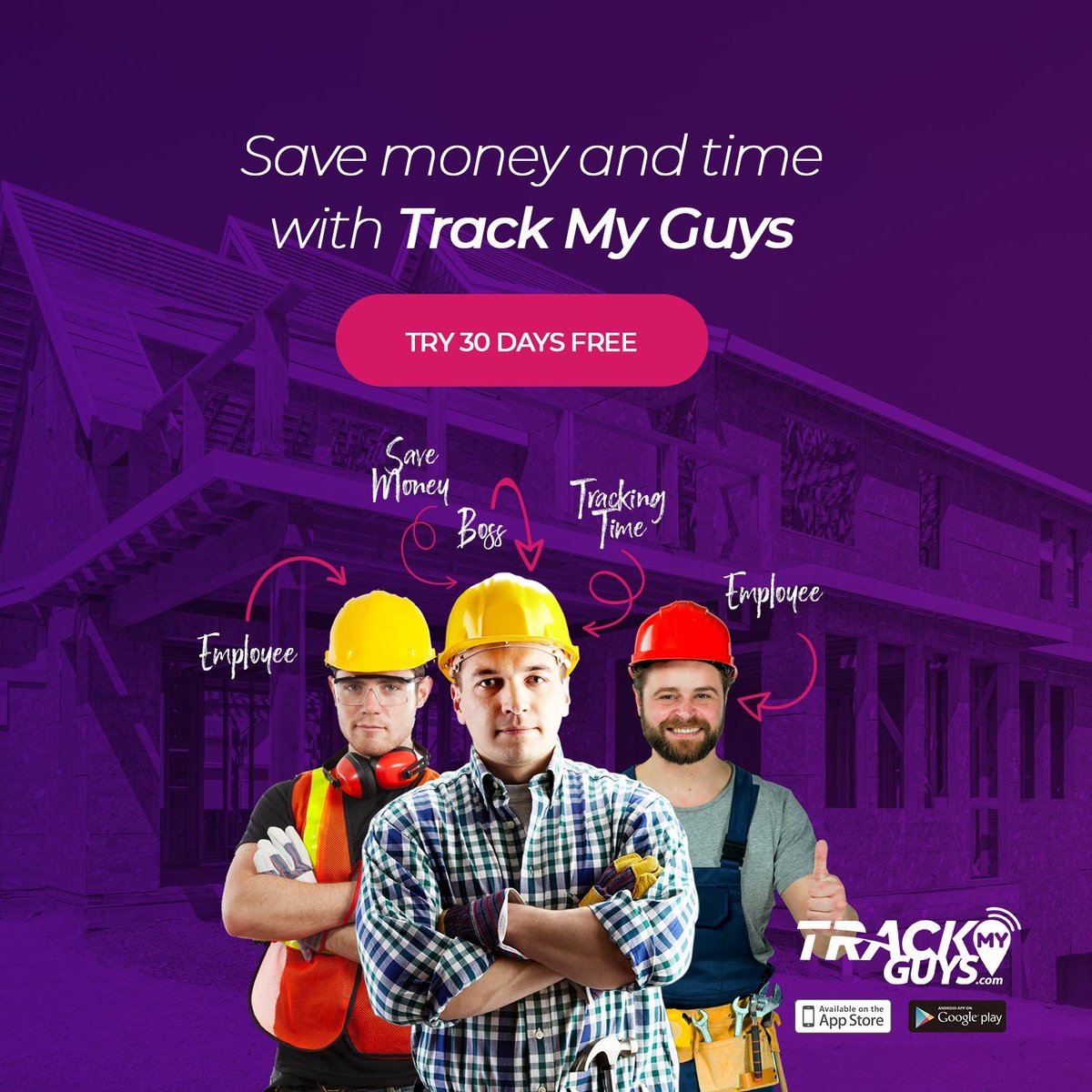 TRACKmyGUYS's tweet image. Implement something new and experience Managing your employees in real time now it’s is simple with #TrackMyGuys 
#Timesheet #timetrack #constructionapp #timecard #gpstrack