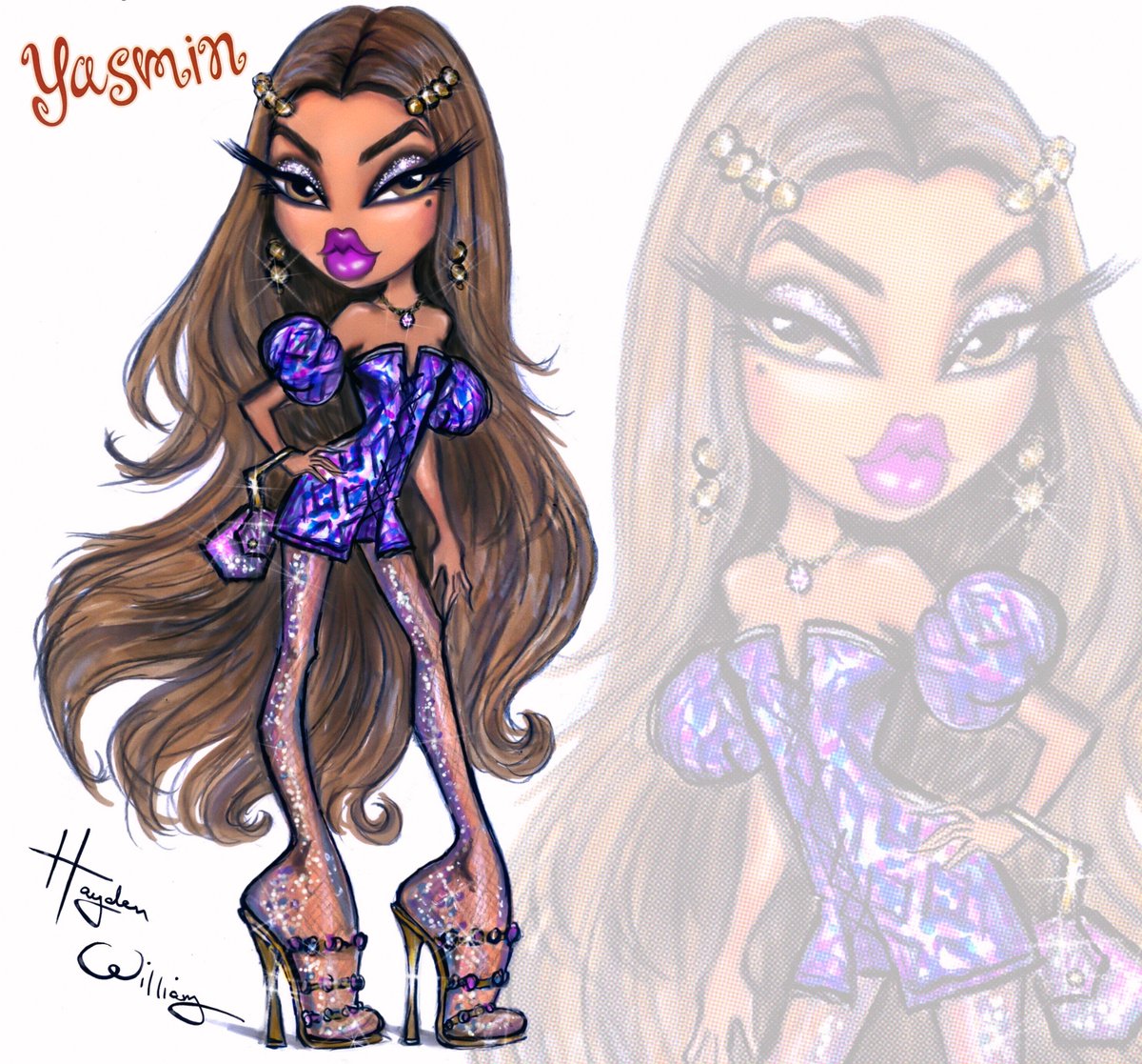 wallpapers Bratz Drawing Jade hayden williams yasmin cloe jade