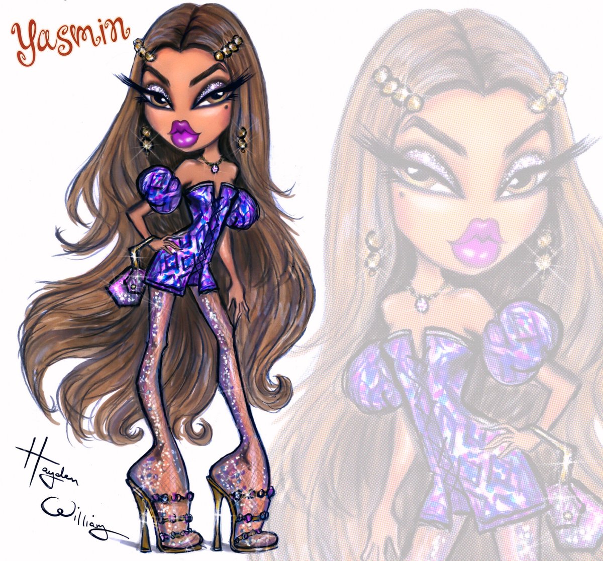 Drawing Yasmin Bratz Cartoon