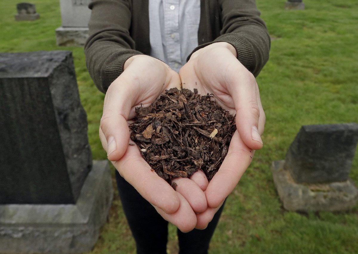 Washington just became the 1st state to legalize 'human composting.'

The eco-friendly alternative to burial or cremation turns a human body into soil in about a month.