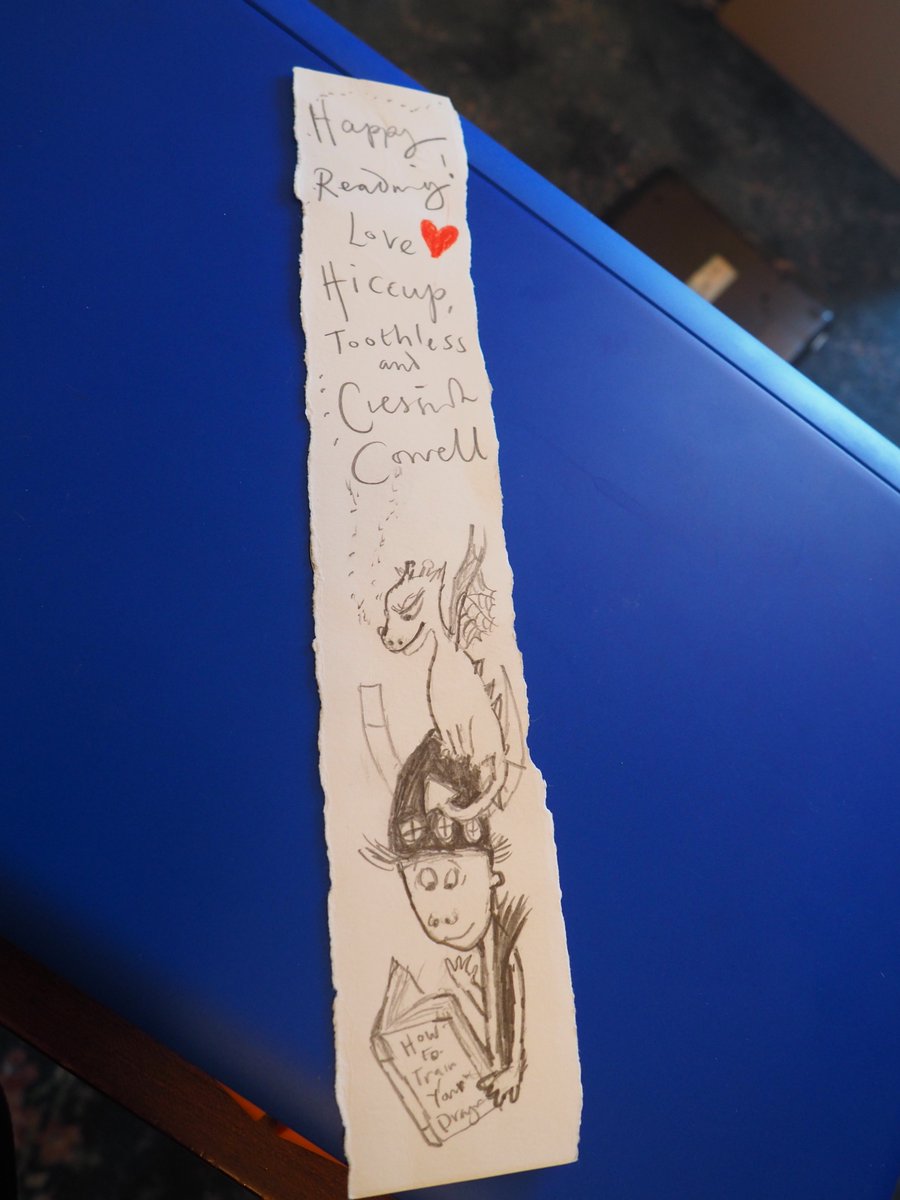 slhattersley's tweet image. This is your last chance to bid on @CressidaCowell fantastic bookmark and print in the #BookmarkProject auction and raise lots for Katiyo Primary School in Zimbabwe #WizardsofOnce  @DWAnimation @TitanUprising #HowToTrainYourDragon3 please RT