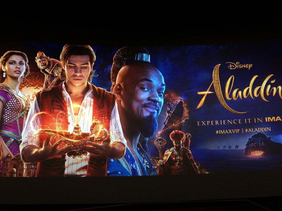 EJKhryst's tweet photo. Well, this should be an interesting evening! #Aladdin #IMAXVIP https://t.co/9zWGhjOpdc