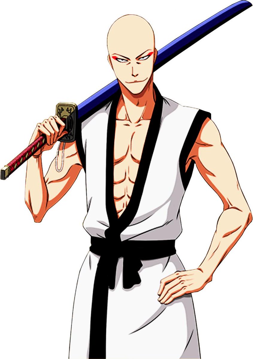 Hiatus Ikkaku Render From Bleach Brave Soul Screenshot 斑目一角