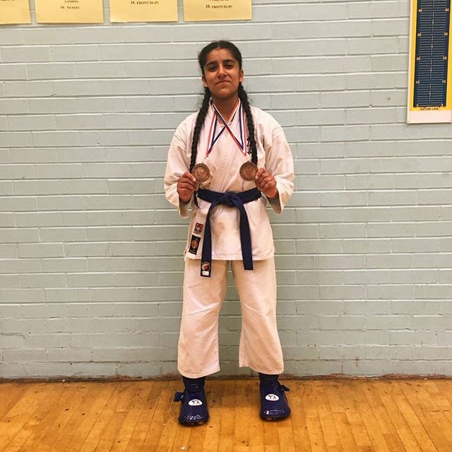 PackshotCompany's tweet photo. A proud moment for Leicester Kyokushin Karate!! Our cadet fighter Anjali competing in the WKGB karate tournament on 9th June in Cardiff. Taking 3rd place in both Kata and Kumite (wuko)!!! She just needs an excuse to fight!🥋💪🏽🏅
#letsgo#kyokushin#kyoku… https://t.co/fbNxwTdVi3 https://t.co/YOr8shojn1