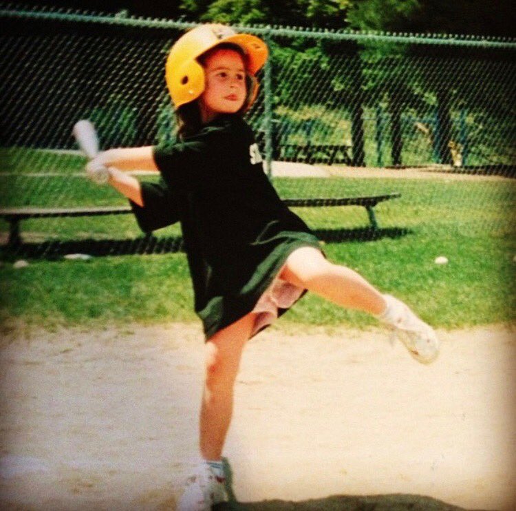 FRIDAY NIGHT at 7PM Elm St Field in Acton 🆚 @hawks19softball for <a href="/ABYouthSoftball/">AB Youth Softball</a> Celebration Night!! Calling all current youth players to join us for pre game festivities!! 
📸 Asst Coach Kara in her ABYSB days‼️