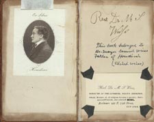 History4Now's tweet photo. Displayed here is the inside cover of a Bible belonging to his father, Rabbi Samuel Weiss. The two photographs displayed here show Houdini with his "two sweethearts,"--wife Beatrice and mother Cecilia Steiner Weiss--and, in the other, planting a kiss on his mother's cheek https://t.co/bPS3LiIY1c