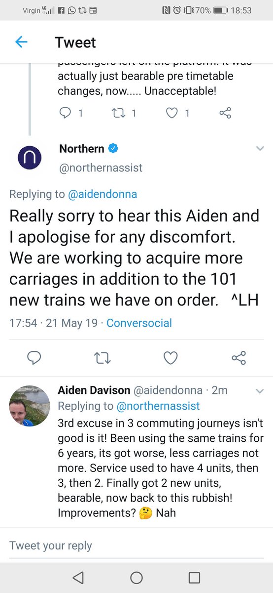 aidendonna's tweet image. @northernassist @PandCExpress @YvetteCooperMP @nationalrailenq  @railandroad #timetablechanges Anyone else been suffering for years yet benefitting from all these 'improvements' Book of excuses, yes. Improvements, no! If only there was a challenger rival service on these tracks!