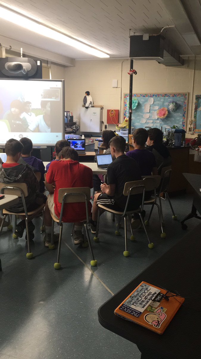 CalifonStrong's tweet photo. Connecting with a Brazilian school! #cuturalstudies #empatico #videochat #8thgrade #brazil #southamerica https://t.co/WFjVAyqm43