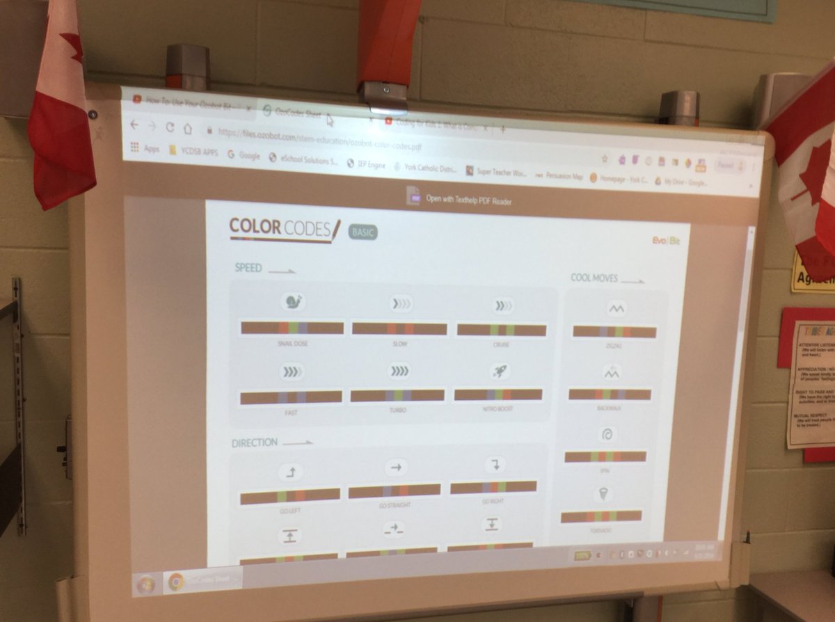 marinelli_tl's tweet photo. Grade 1 students @StAnneCES learning how #Ozobots use their sensors to read #ColourCodes & follow lines @ycdsb @YCDSBlibraries https://t.co/kJNTEqBLnA