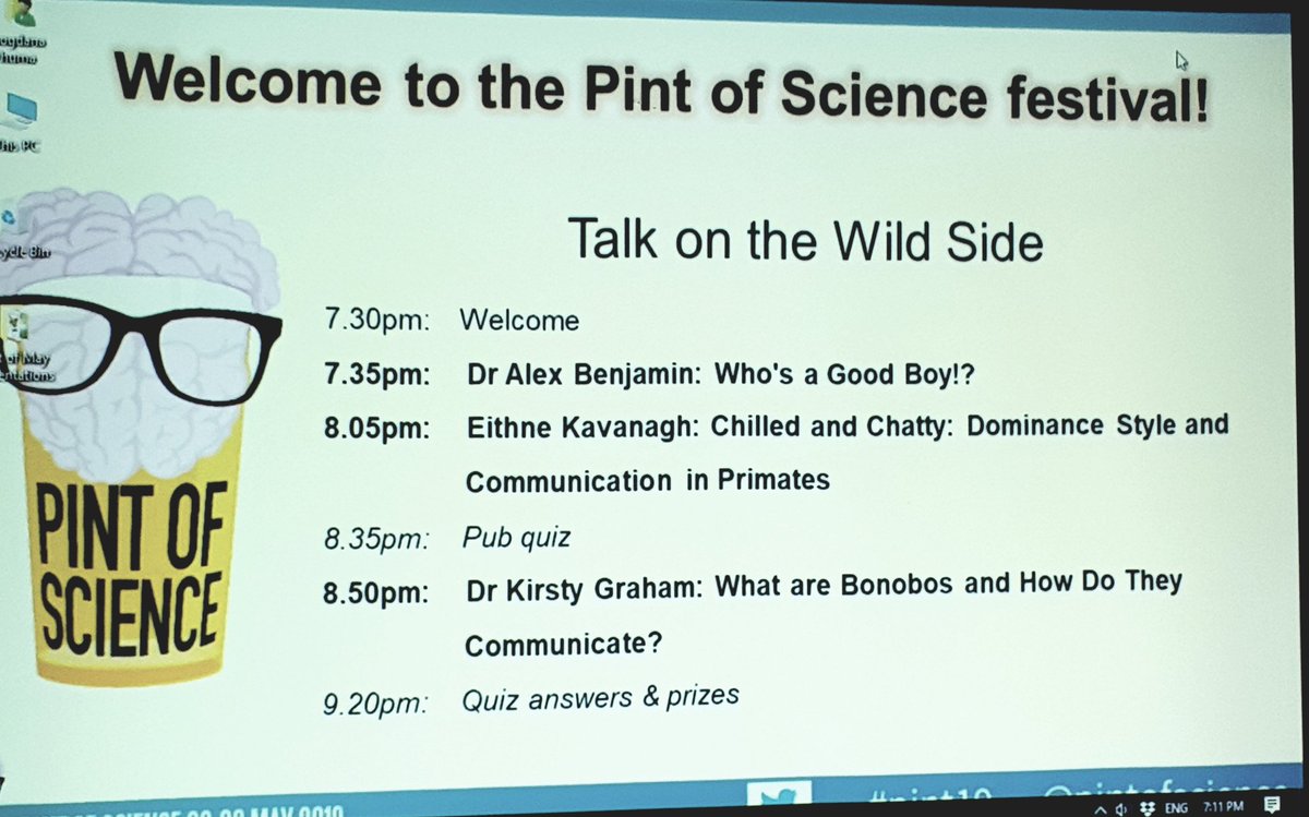 We’re back tonight for round two of #York #BeautifulMind <a href="/pintofscience/">Pint of Science UK</a> with three inspiring speakers presenting their cutting-edge research on animal communication 

#pint19 #psychology <a href="/YorkPsychology/">York Psychology</a> <a href="/YSJPsych/">Psychology @ YSJ</a> <a href="/thewinningpost/">The Winning Post</a>