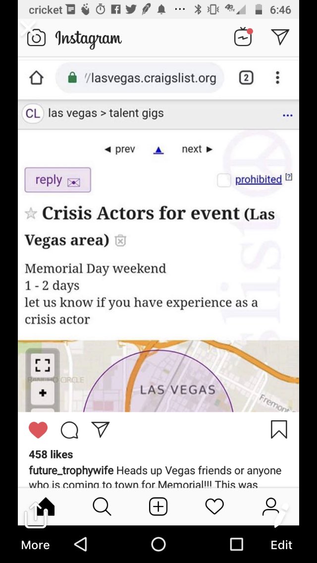 mike42024769's tweet photo. Watch out #VEGAS a chef I know there sent me this #HeadsUp #FalseFlag #ItsAbout2GoDown Observe your surroundings,Stay Safe People https://t.co/u9BZtHI6bK