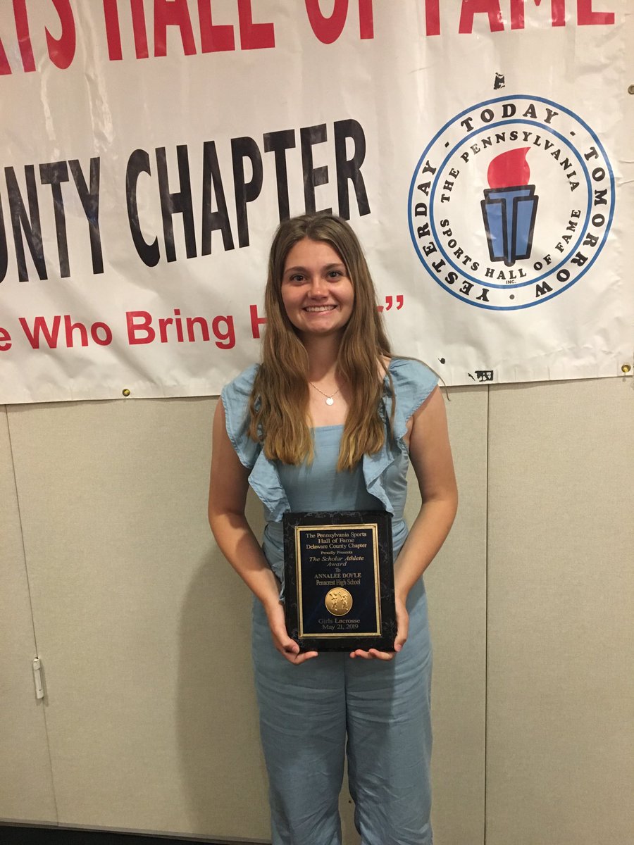 Annalee Doyle PA HOF Delco Chapter Spring Scholar Athlete!