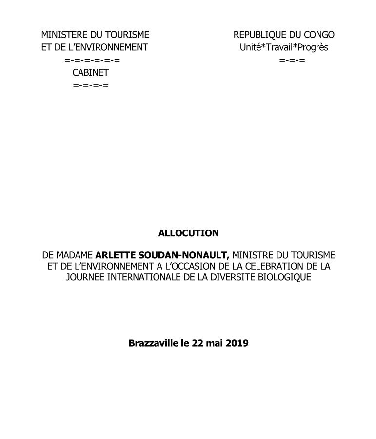 EnvDDBC_GouvCg's tweet photo. Célébration de la journée internationale de la diversité biologique : Allocation de Mme @ASoudanNonault, ministre du tourisme et de l’environnement.
Retrouvez la vidéo 📽️ t la version écrite ici 👉👉  https://t.co/UfOuY5EBnM 
#BiodiversityDay   #JournéeBiodiversité https://t.co/mE3JK2TbeV