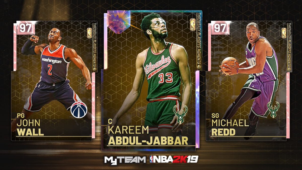 RonniesCode's tweet photo. 🚨 New #ThrowbackPlayoffs #Moments are stacked! Pull GO #Kareem, #PD #JohnWall, PD #MichaelRedd and more!
Available one week
For More #updates & #LockerCodes #VC #MT #Tokens #NBA2K19
👉Follow Us
👉Like & Retweet
👉Go Here 👉 https://t.co/4URWkVQecq
#NBA #ball #basketball https://t.co/OkXpRKo1us