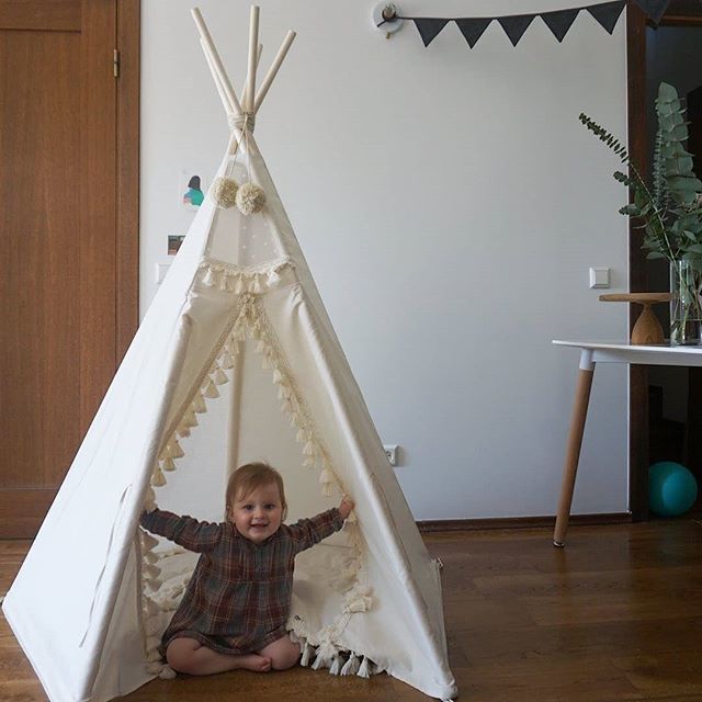 1. Happy clients are the greatest award to me!
2. Peekaboo is the number one game to play in a teepee ;) Boho teepee version with tassel trim from minicampshop.com 🌟 bit.ly/2WXMNdc