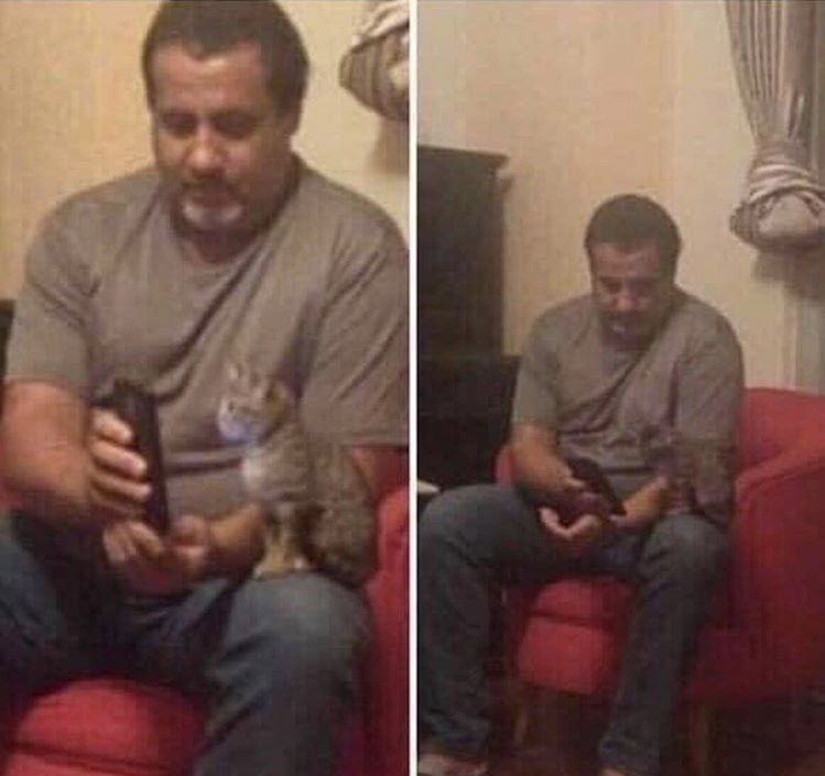 NtSafaBaz's tweet photo. صاحب الصورة يقول إنه أخد البسة لبيته وكان خايف إن أهله مايتقبلوها 
تاني يوم تفاجئ بأبوه يوريها صور العائلة🤣❤️ https://t.co/gpAFrReKfv