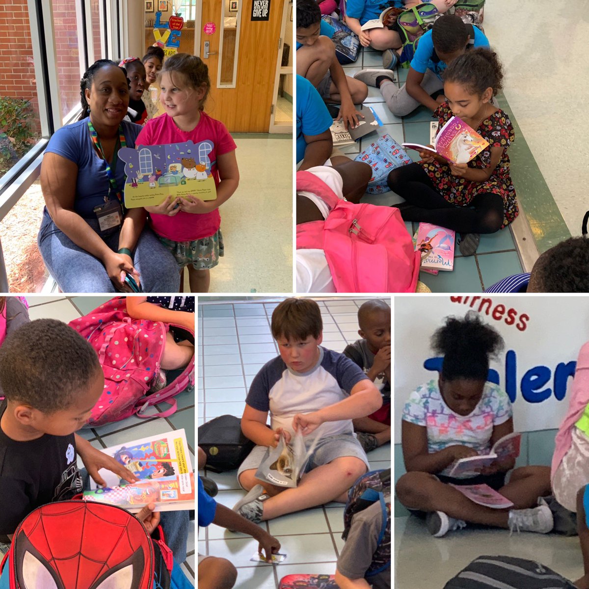 They couldn’t put their books down! Dismissal was quiet today!