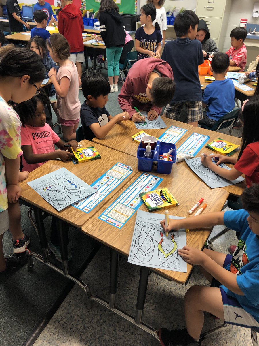 Building teamwork by helping <a href="/FirstGradeLynch/">Caryn Lynch</a> class with their work!