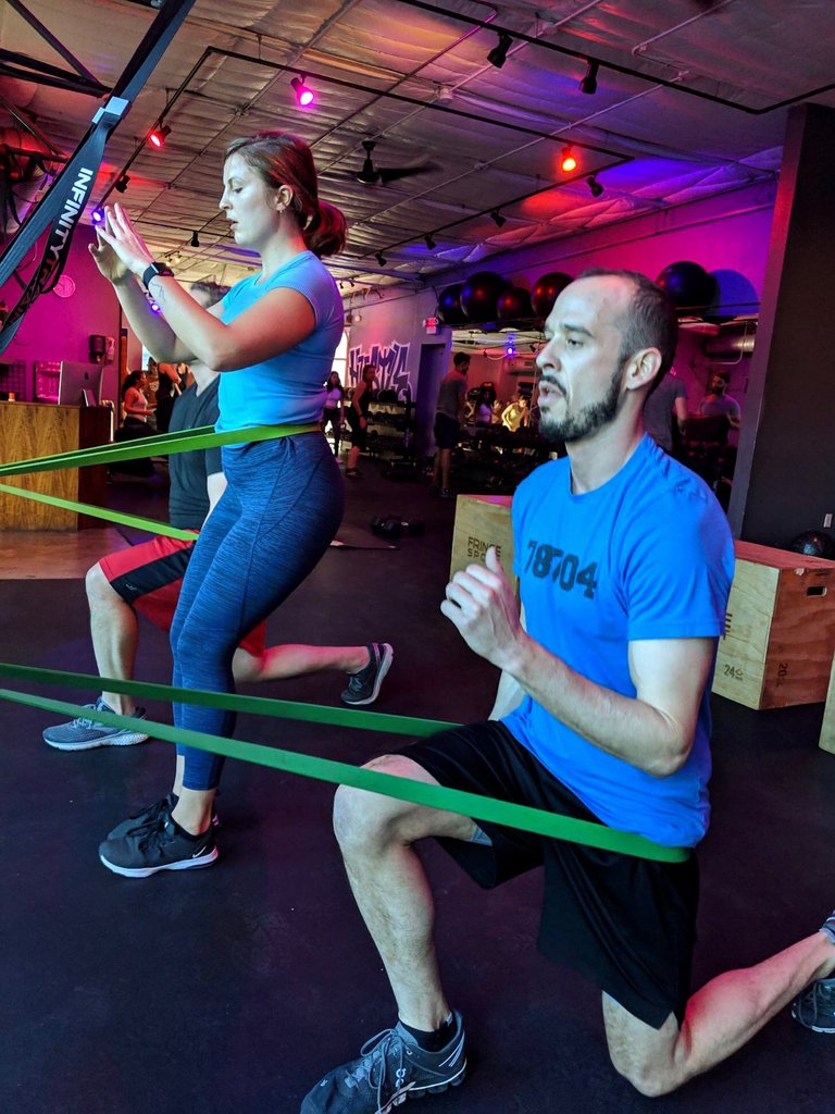 You don't quite know what the Coaches will have in store, but you can guarantee it'll be challenging and fun.

Our 78704 neighbors are always up for a good sweat!