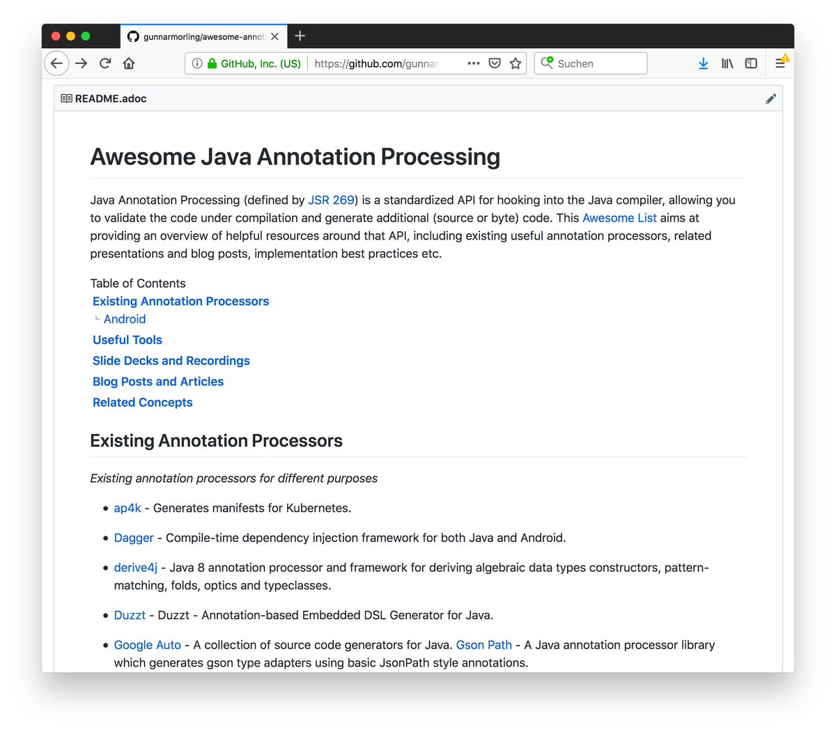 📢 The <a href="/java/">Java</a> Annotation Processing API is pretty awesome, so it's about time for an "Awesome List" dedicated to it -- listing useful processors, related blog posts, presentations etc. It's work in progress; please file PRs for anything you'd like to add!

github.com/gunnarmorling/…