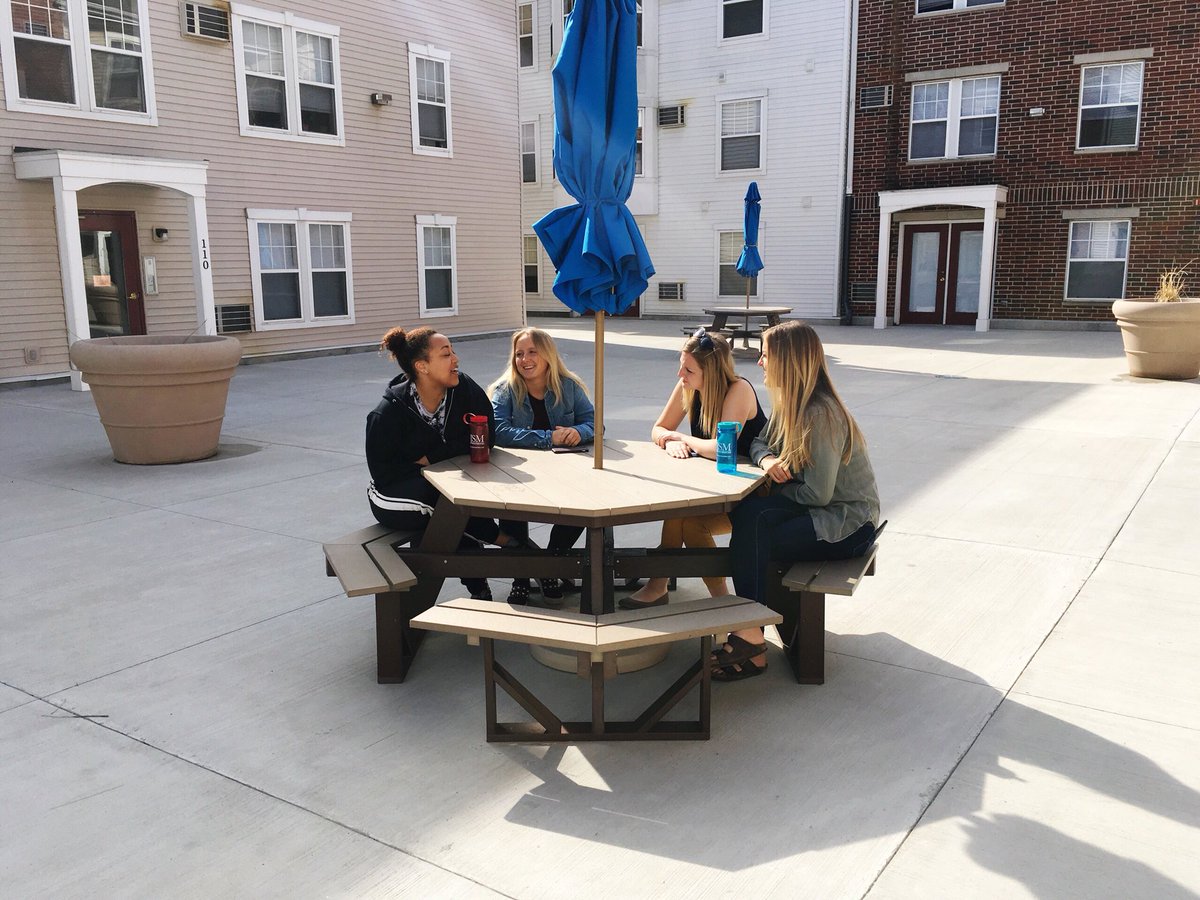 JSMPROP's tweet photo. Wishing for those warm #uwsummer days to hang out in the Campus Village courtyards. ☀️ https://t.co/2i16pNvb7x