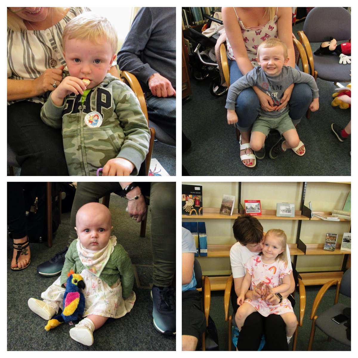 LibFalkirk's tweet photo. Some of the fun from our brilliant Bookbug Week featuring the little stars of Meadowbank, Grangemouth and Bo'ness libraries. @Bookbug_SBT #bookbugweek #grangemouthlibrary #bonesslibrary #meadowbanklibrary https://t.co/Xjg3SLWtNX