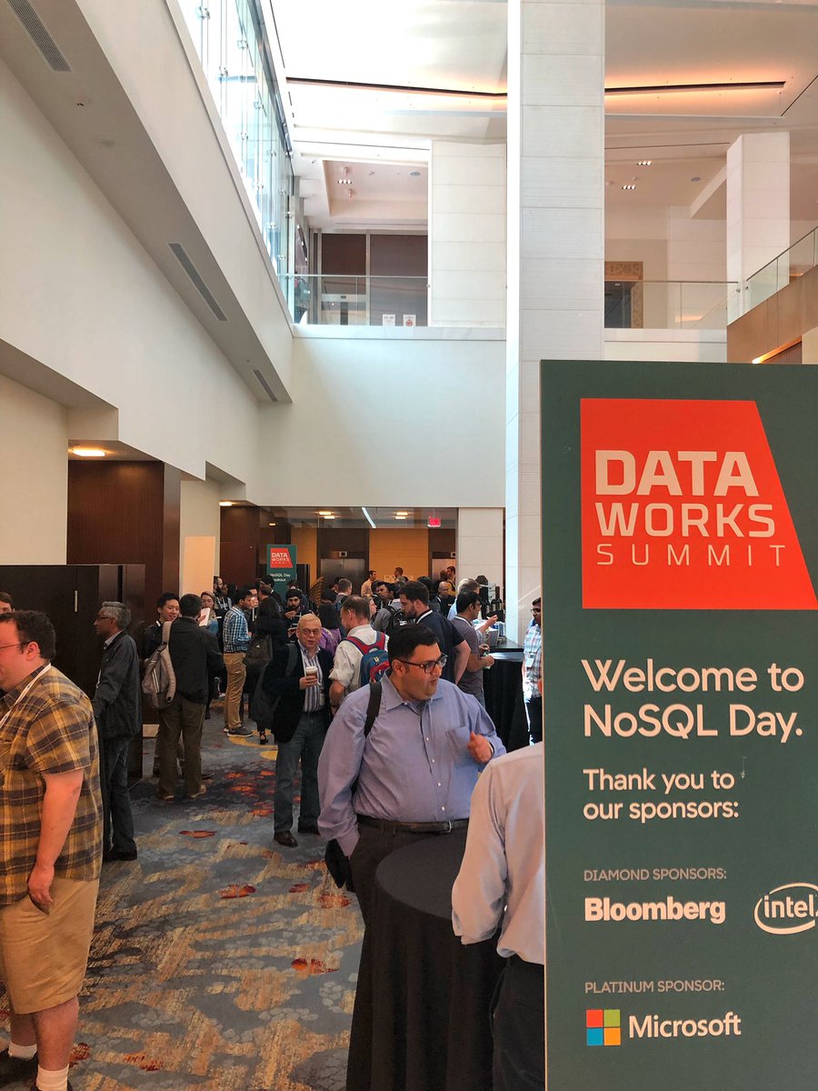 It’s great to see everyone getting back to their community roots! NoSQL Day 2019 is buzzing #DWS19