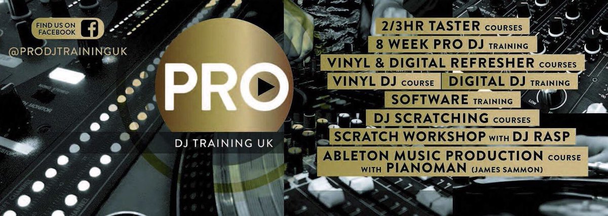ProDJTrainingUK's tweet photo. Check us out on Facebook for all ur DJ Training https://t.co/RNNtfF9GLa