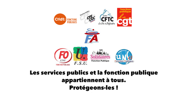 FafpeD's tweet photo. Les Services Publics et la Fonction Publique appartiennent à tous. Protégeons-les!
https://t.co/ThZ9S6ld8D https://t.co/j8iJQULw7t