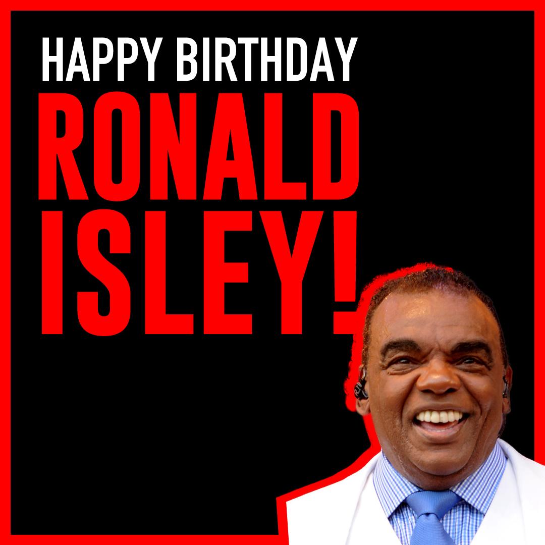 Happy Birthday to Ronald Isley!! He\s turning 78 years old today. 