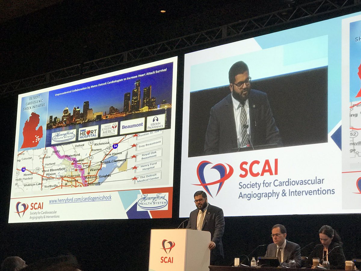 CollHuss's tweet image. Happening now at #SCAI19 @Babar_Basir presenting new data from the #NationalCSI #waronshock