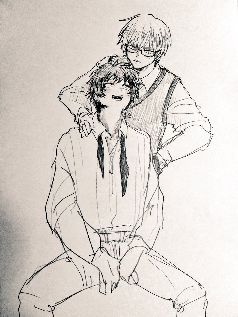 新しい沼ジャンル順に落書きしてみたけど、親分がデクになってる…!!あと幽白はかなり描き方忘れてました?ヘタ以外は主人公受けにハマってる人生だった 