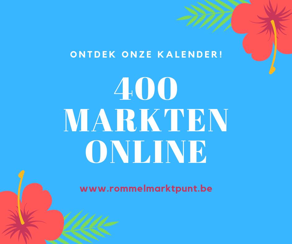 Het rommelmarktseizoen begint nu pas echt op gang te komen! Al meer dan 400 markten online!! 
Vind snel een rommelmarkt bij jou in de buurt. 

Bezoek onze kalender op: rommelmarktpunt.be