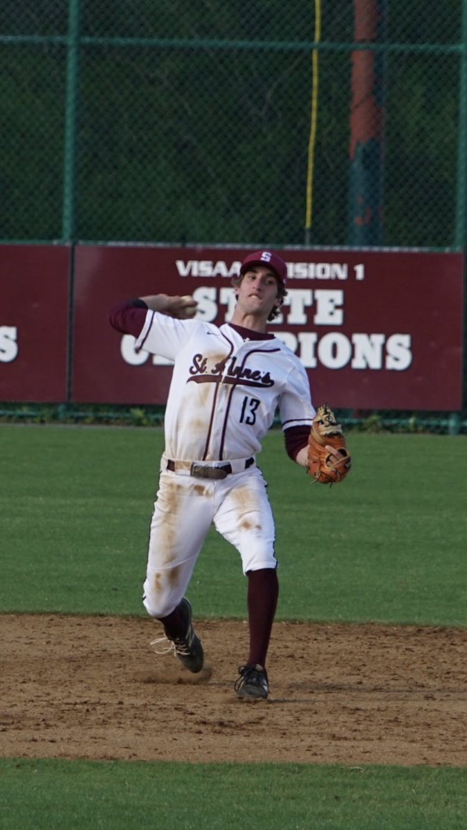 Congratulations to Alex Markopoulos ‘19 on being selected to the 2019 VISAA Baseball All-State 2nd Team. #saintspride @NBC29