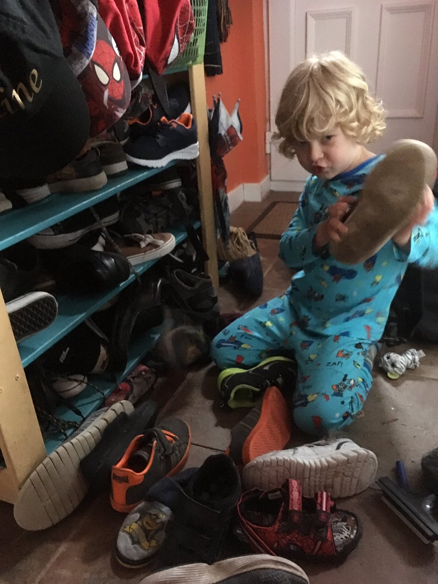 Lynnabella's tweet photo. @mattocks_ps Rogan = put away shoes on shoe rack #MM4Mattocks https://t.co/C5NKoc18zL